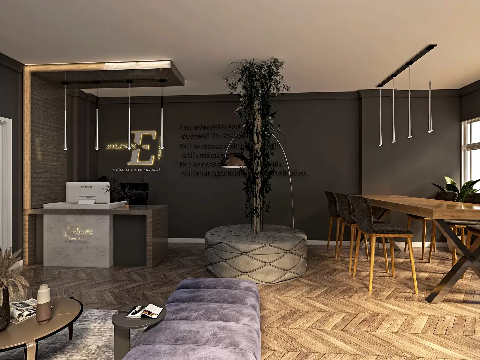 Klinik 'E' | Mimarlık | İç Mimarlık | 3D Tasarım |Uygulama